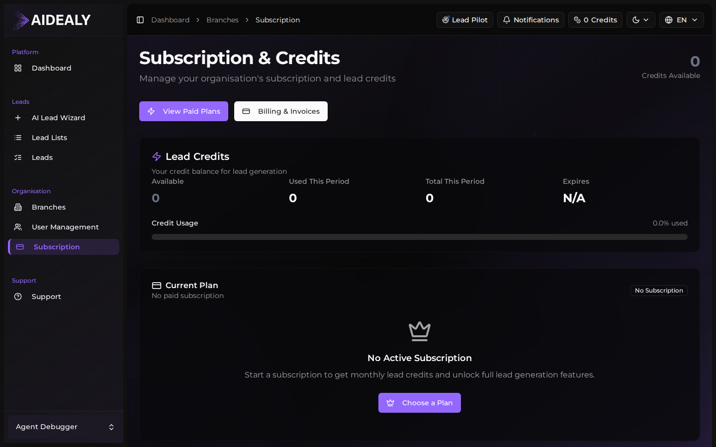 Click Cancel Subscription