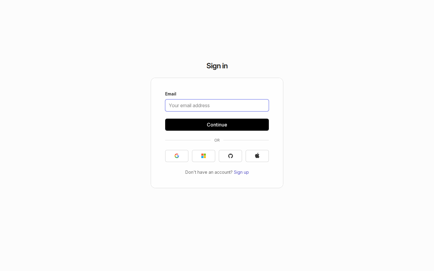 Aidealy login screen powered by WorkOS
